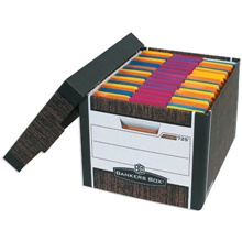 15 x 12 x 10" Wood Grain R-Kive® File Storage Boxes image