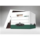 FINAL SALE Bankers Box® Premium File Storage Box - 15 x 12 x 10"  Green - #406460 / FEL07241 image