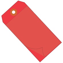 4 3/4 x 2 3/8" Red Self-Laminating Tags image
