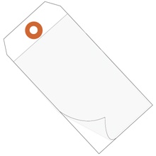 4 3/4 x 2 3/8" White Self-Laminating Tags image