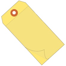 4 3/4 x 2 3/8" Yellow Self-Laminating Tags image