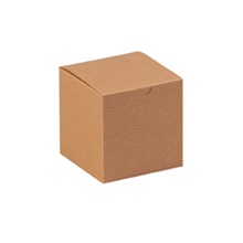 4 x 4 x 4" Kraft Gift Boxes image