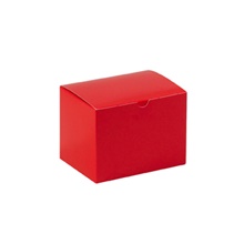 6 x 4 1/2 x 4 1/2" Holiday Red Gift Boxes image