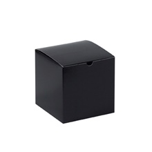 6 x 6 x 6" Black Gloss Gift Boxes image