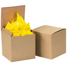6 x 6 x 6" Kraft Gift Boxes image