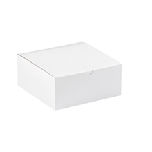 8 x 8 x 3 1/2" White Gift Boxes image