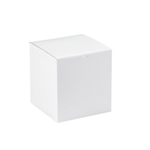 8 x 8 x 8 1/2" White Gift Boxes image