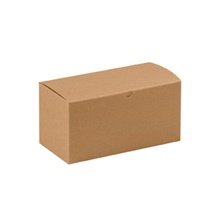 9 x 4 1/2 x 4 1/2" Kraft Gift Boxes image