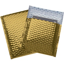 7 x 6 3/4" Gold Glamour Bubble Mailers image