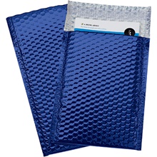7 1/2 x 11" Blue Glamour Bubble Mailers image
