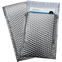 7 1/2 x 11" Silver Glamour Bubble Mailers image