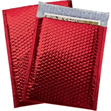 9 x 11 1/2" Red Glamour Bubble Mailers image