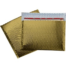 13 3/4 x 11 Gold Glamour Bubble Mailers image