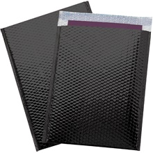 13 x 17 1/2" Black Glamour Bubble Mailers image