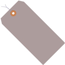 4 3/4 x 2 3/8" Gray 13 Pt. Shipping Tags - Pre-Wired image