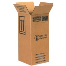 6 x 6 x 12 3/4" 1 - 1 Gallon Plastic Jug Haz Mat Boxes image