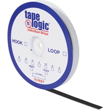 1/2" x 75' Black Loop Tape Logic® Individual Tape Strips image