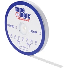 3/8" White Hook Tape Logic® Individual Tape Dots image