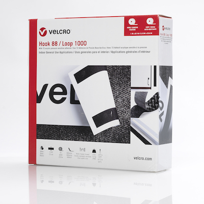 FINAL SALE: 1"x25 yds VELCRO® Brand White Hook & Loop (1 Box) image