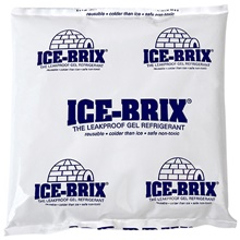 6 x 5 3/4 x 1" - 12 oz. Ice-Brix® Cold Packs image