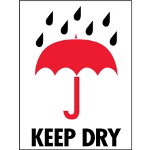 3 x 4" - "Keep Dry" Labels image