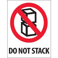 3 x 4" - "Do Not Stack" Labels image