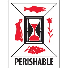 3 x 4" - "Perishable" Labels image