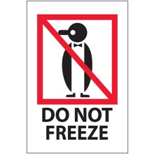 4 x 6" - "Do Not Freeze" Labels image