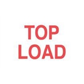 FINAL SALE: #DL1210  3 x 5"  Top Load  Label (Red/White) image