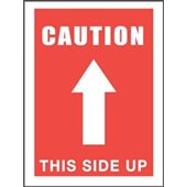 #DL1491 3 x 5"  Caution This Side Up (Arrow) Label image