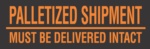 FINAL SALE: #DL3161  3 x 10"  Palletized Shipment (Black/Orange) Label image