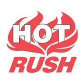 #DL3193  4 x 4" Hot Rush (Flames) Label image