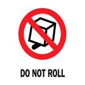 FINAL SALE: #DL4120  3 x 4"  Do Not Roll Label image