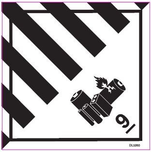 #DL5260  4 x 4"  Miscellaneous - Hazard Class 9 Label image