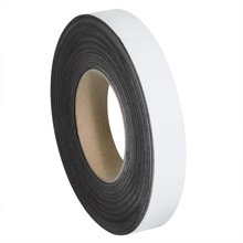 1" x 50' - White Warehouse Labels - Magnetic Rolls image