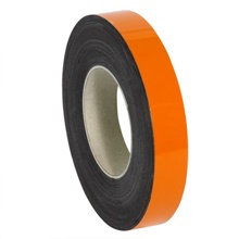 1" x 100' - Orange Warehouse Labels - Magnetic Rolls image