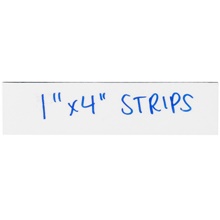 1 x 4" White Warehouse Labels - Magnetic Strips image