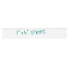 1 x 6" White Warehouse Labels - Magnetic Strips image