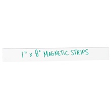 1 x 8" White Warehouse Labels - Magnetic Strips image