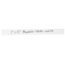 1 x 12" White Warehouse Labels - Magnetic Strips image