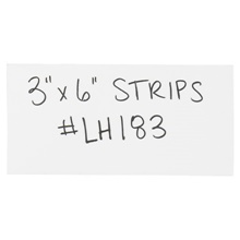 3 x 6" White Warehouse Labels - Magnetic Strips image