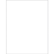 8 1/2 x 11" White Removable Rectangle Laser Labels image