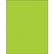 8 1/2 x 11" Fluorescent Green Rectangle Laser Labels image