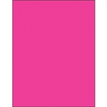 8 1/2 x 11" Fluorescent Pink Rectangle Laser Labels image