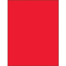 8 1/2 x 11" Fluorescent Red Rectangle Laser Labels image