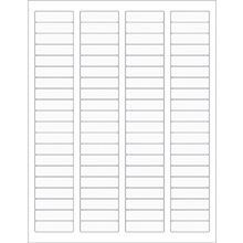 1 3/4 x 1/2" Clear Rectangle Laser Labels image