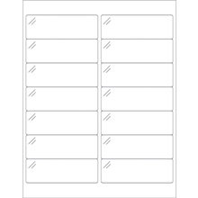 4 x 1 1/3" Pure Clear Rectangle Laser Labels image