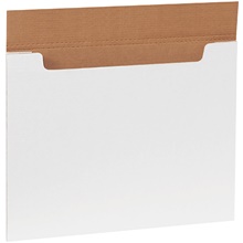 20 x 16 x 1/4" White Jumbo Fold-Over Mailers image