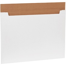 30 x 22 1/2 x 1/4" White Jumbo Fold-Over Mailers image