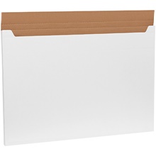 38 x 26 x 1" White Jumbo Fold-Over Mailer image